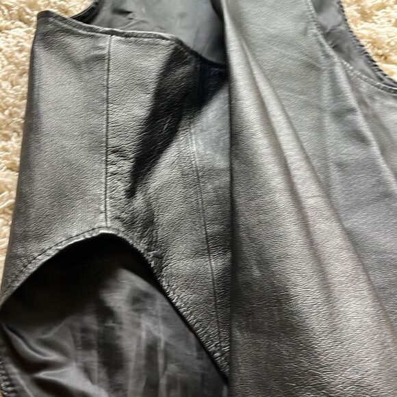 Chukkers By Midwest Black Vest Shell Genuine Leather Size Medium Mens - Picture 7 of 16